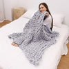 Chunky Knitted Blanket, 39" x 31" | A Deal Each Week